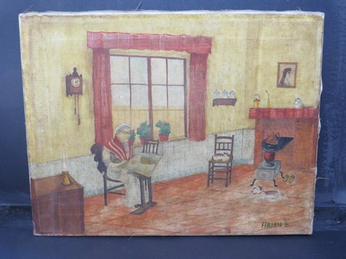 Charming primitive 1900 folk - charming,