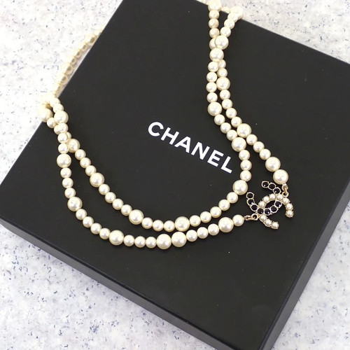 Chanel pearl long necklace - chanel,