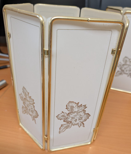Vintage gold plastic light - vintage,