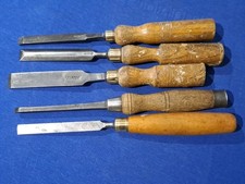 Vintage wood Chisels X 5