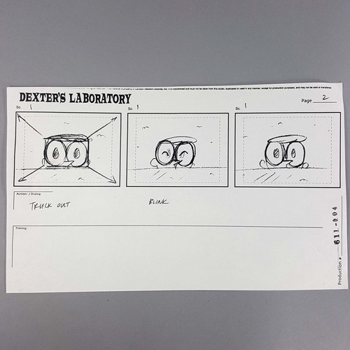 Dexter laboratory storyboard - dexter's,