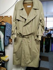 Vintage Yves Saint Laurent YSL Trench Coat Mens 40/50 removable Lining
