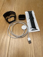 Apple Watch S4 GPS, 44mm Space Grey Aluminum  VGC with Accessories Factory Reset