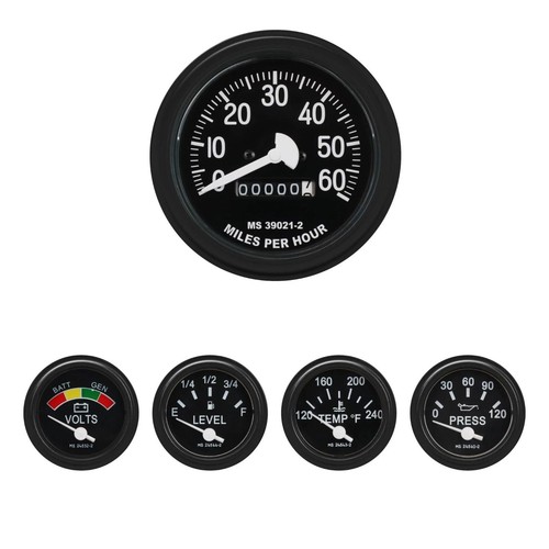 Humvee hmmwv gauge set - 5, black