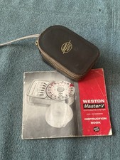 Weston Master V Vintage Light Exposure Meter With Leather Case