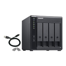 QNAP TR-004 4 Bay NAS Servers Storage Expansion Enclosure 3.5in SATA HDD - Black