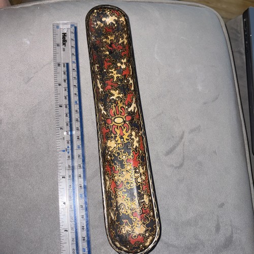Vintage hand painted lacquered - hand,