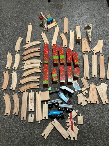 Wooden train track bundle - track,