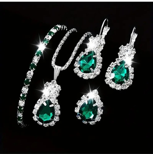 Diamond cut emerald green - green, &