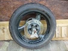 SUZUKI BANDIT 600 MK1 (T REG) rear wheel,axle,disc,sprocket,hanger,tyre.