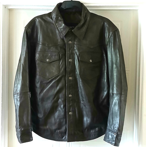 Superb brown leather shirt - superb,