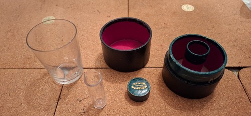 Antique medical glass measure - glass,