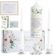 3 Unity Wedding Candles Set