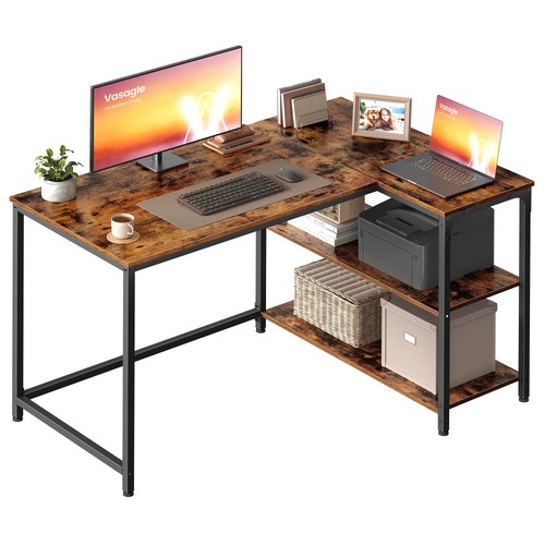 Vasagle shaped corner desk - l,