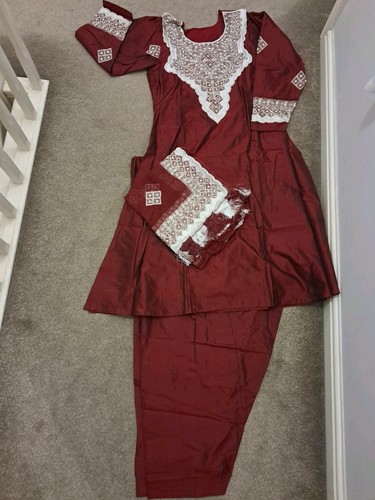 New punjabi suit maroon silk - suit,