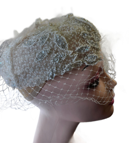 Rare white beaded and - rare,