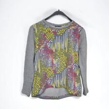 Cos abstract printed front sweater Size small uk 8/10 Grey/multi-coloured 