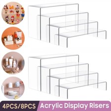 4/8Pcs Acrylic Clear Display