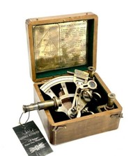 Antique Maritime Nautical Telescope Sextant – Vintage Astrolabe Sextant