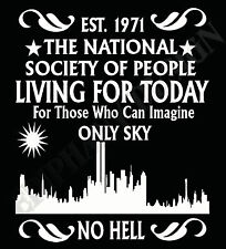 John Lennon Inspired T-Shirt Imagine Atheist Original Love 70 Non Believer