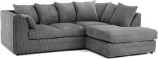 Jumbo Cord Corner Sofa Suite 3