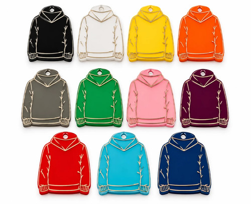 Personalised hoodie keyring - personalised,