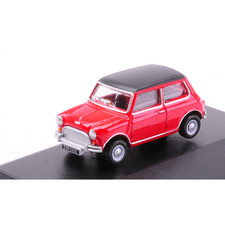 AUSTIN COOPER MINI TARTAN RED/BLACK 1:76 Oxford Road Car Action Figure New