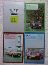MERCEDES BENZ 350 450 SE SEL orig 1975 UK Mkt Sales Brochure + Specs - S Class