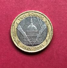 *2005* £2 COIN ST PAUL'S CATHEDRAL {WW2 / St Pauls / VE Day / Mint Error}