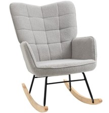 HOMCOM Wingback Rocking Chair