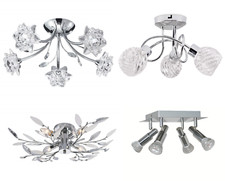 Ceiling Light Fitting Chrome