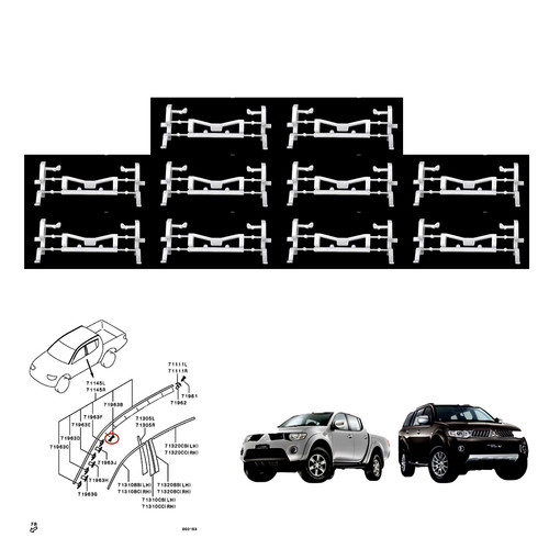 10pcs roof clip lock - 10pcs,