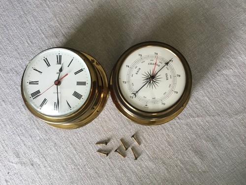 Vintage ships clock and - vintage,