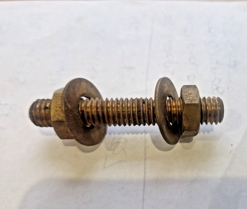 Vintage solid brass bsw - /8",