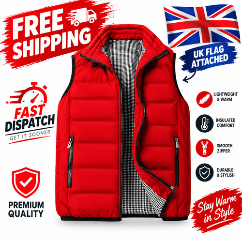 Men padded gilet - padded,