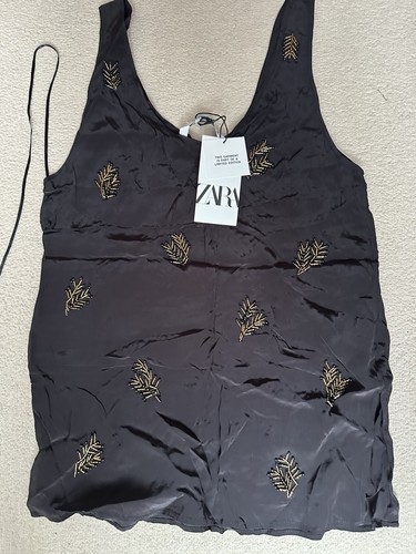 Zara silk cheer - silk, black