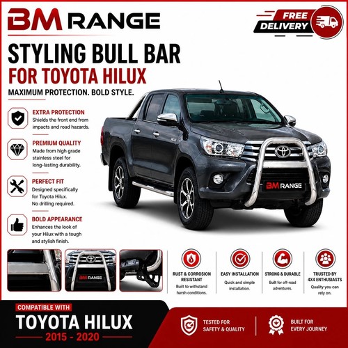 Front bar 63mm stainless - front,