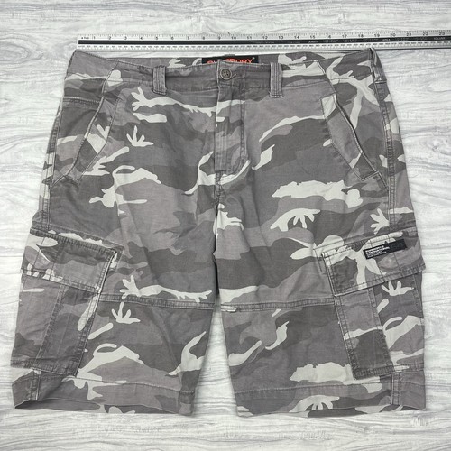 Superdry men grey camo cargo - superdry,