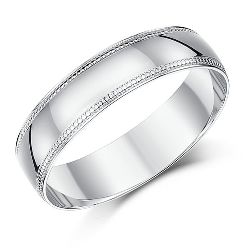 9ct white gold ring heavy - 9ct,