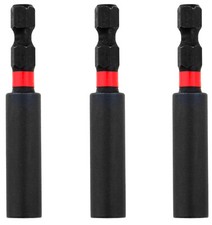 3x Saxton Impact Duty Srewdriver Drill Strong Magnetic Bit Holders 1/4'' Hex