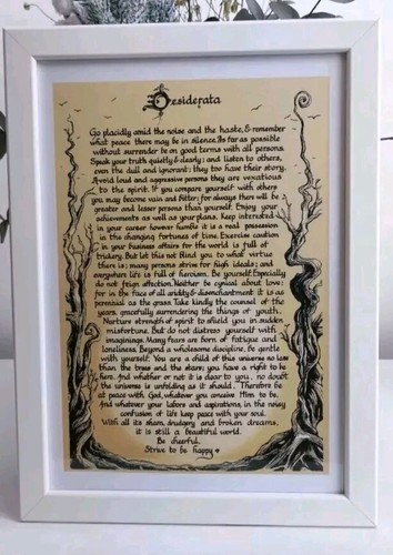 Desiderata glossy framed - , poem