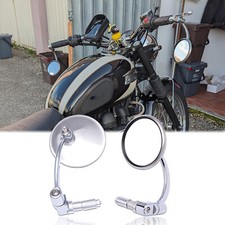 Pair 22mm bar end - 22mm, mirrors
