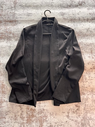 Boohoo black open front blazer - boohoo,