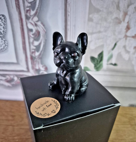 Small dog ornament black - ornament,