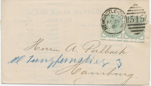 1881 half penny pale - qv,
