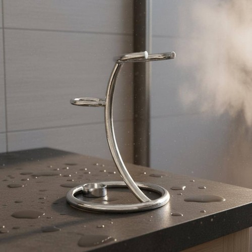 Razor and brush - razor, stand