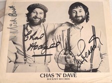 CHAS AND DAVE SIGNED 10" X 8"