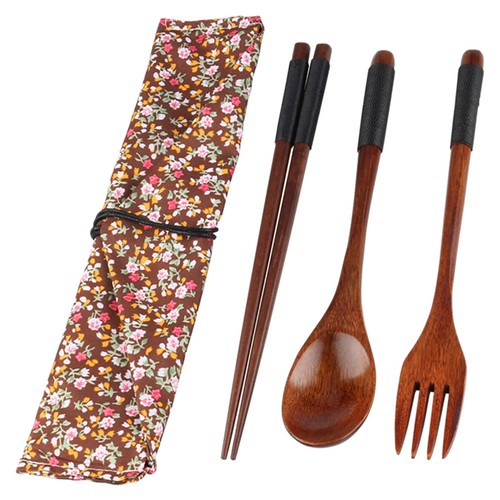 Portable wooden cutlery - wooden,