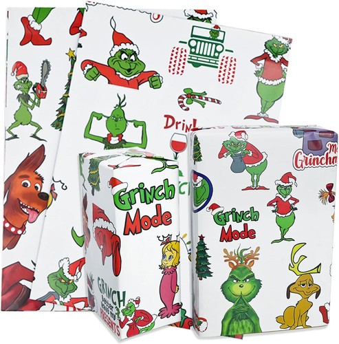 Grinch christmas wrapping - christmas,