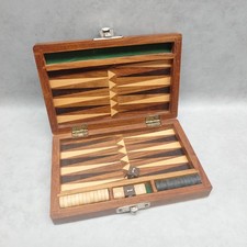 Wooden Inlaid Backgammon Set